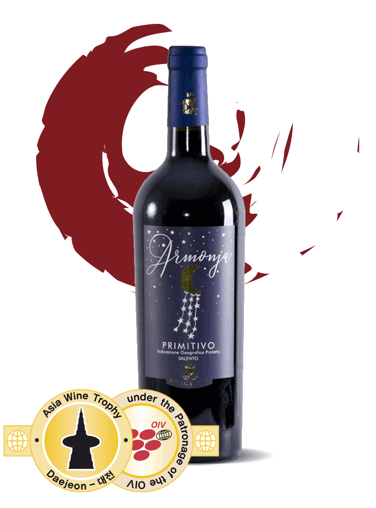 vino rosso armonja otri del salento premio Asia Wine Trophy 2017